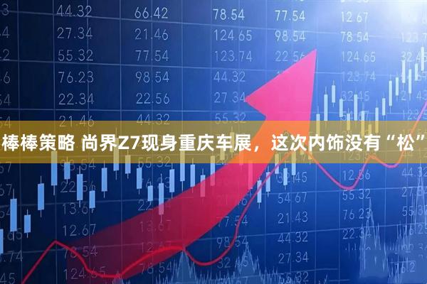 棒棒策略 尚界Z7现身重庆车展，这次内饰没有“松”